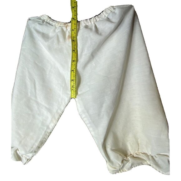 Vintage handmade white bloomers pantaloone size 4T with 16” waist DISTRESSED - Picture 7 of 11